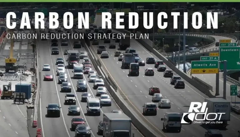 Rhode Island Department of Transportation's Carbon Reduction Plan image.