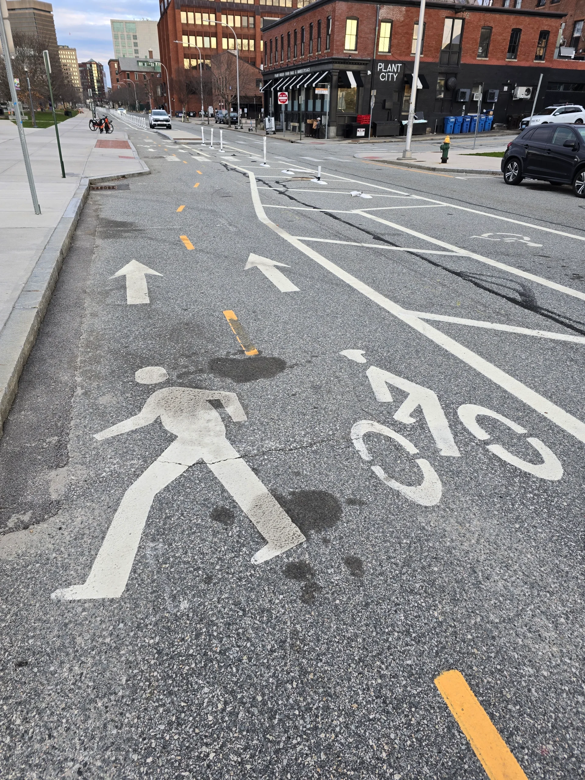 South Water Street bike lane.