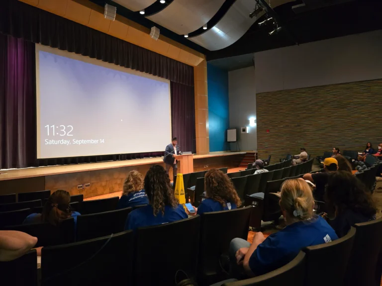 Mayor Brett Smiley's first community education talk.