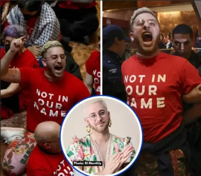 Protest at Trump Tower, June Rose.